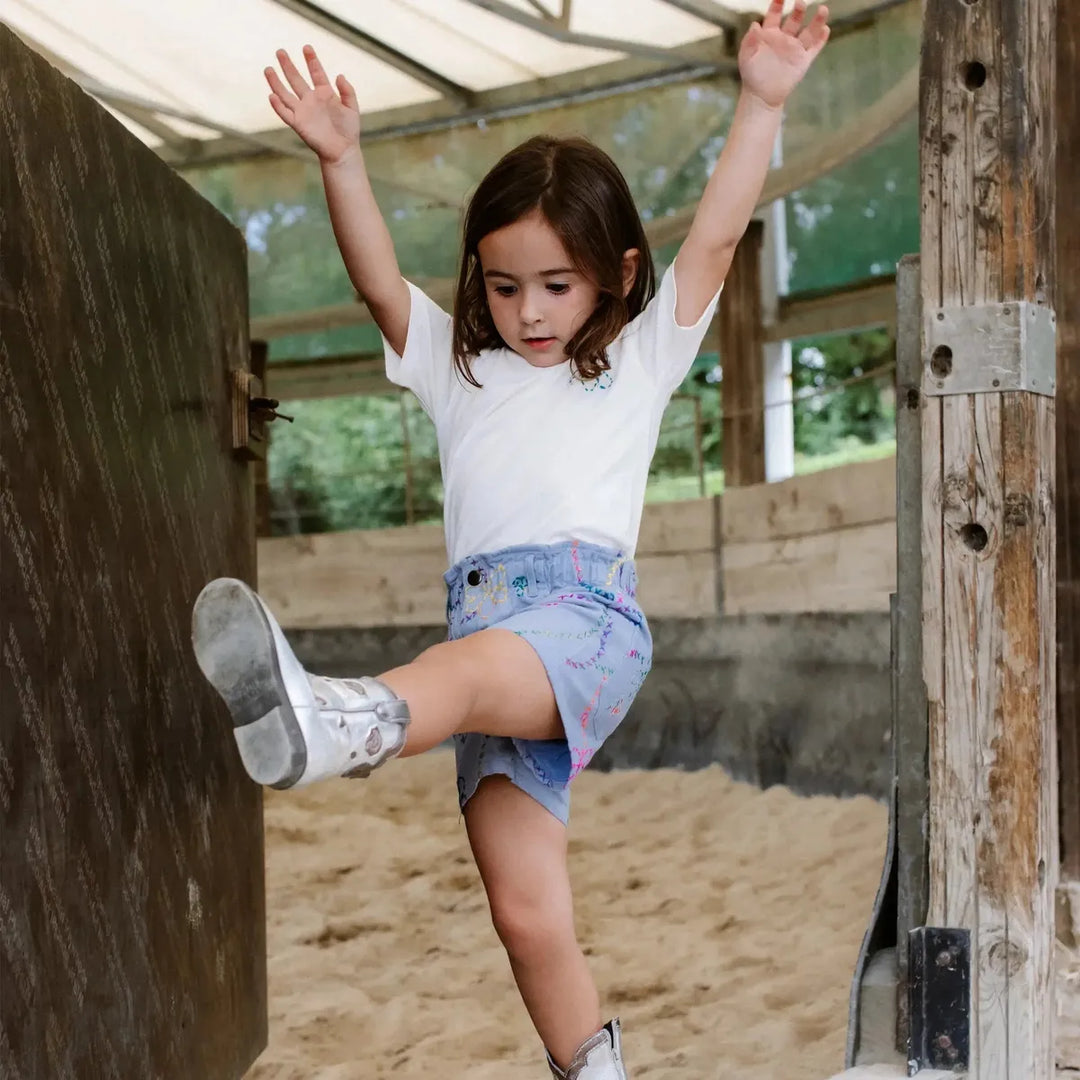 Jardin Denim Bermuda Shorts - Blue