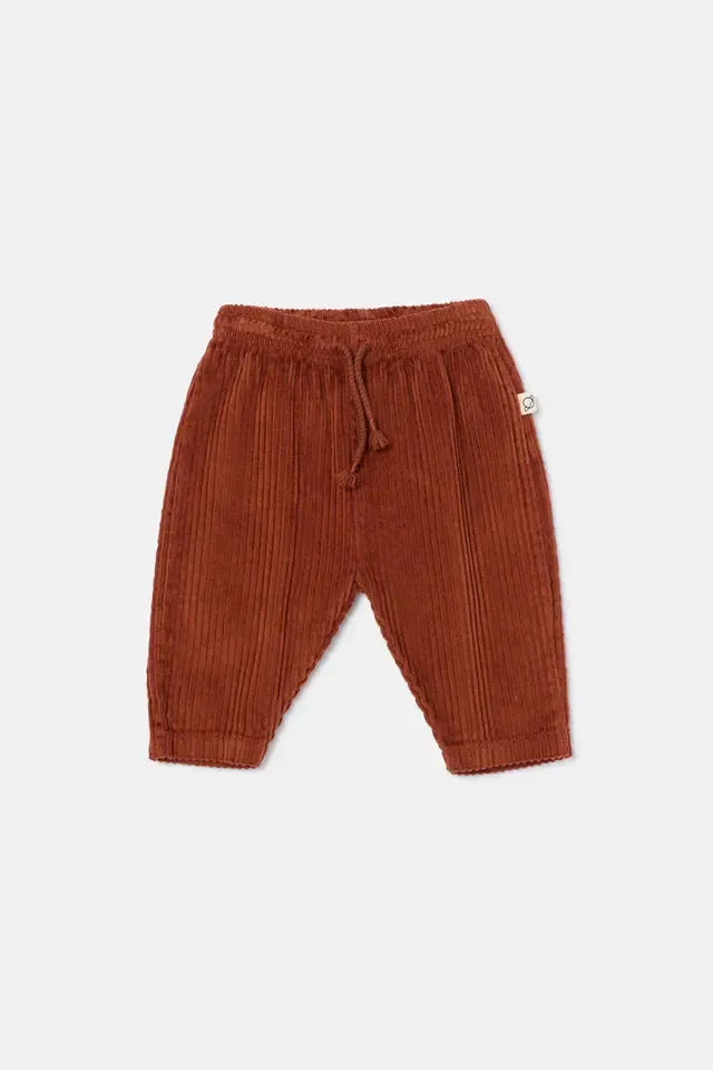 Organic Corduroy Baby Pants - Brown