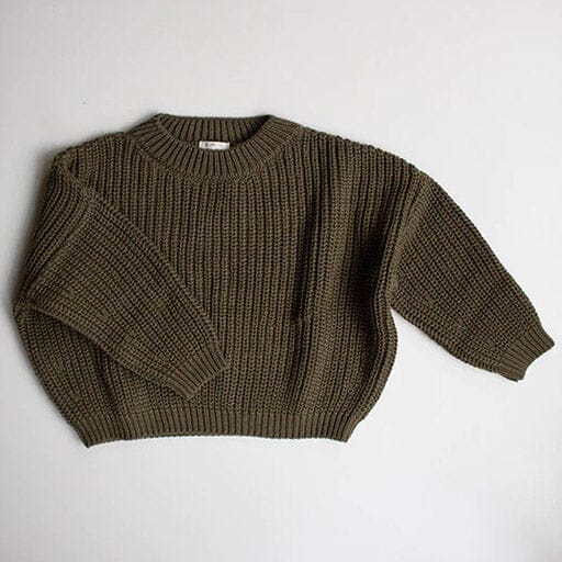 The Chunky Sweater - Olive Sweaters The Simple Folk 