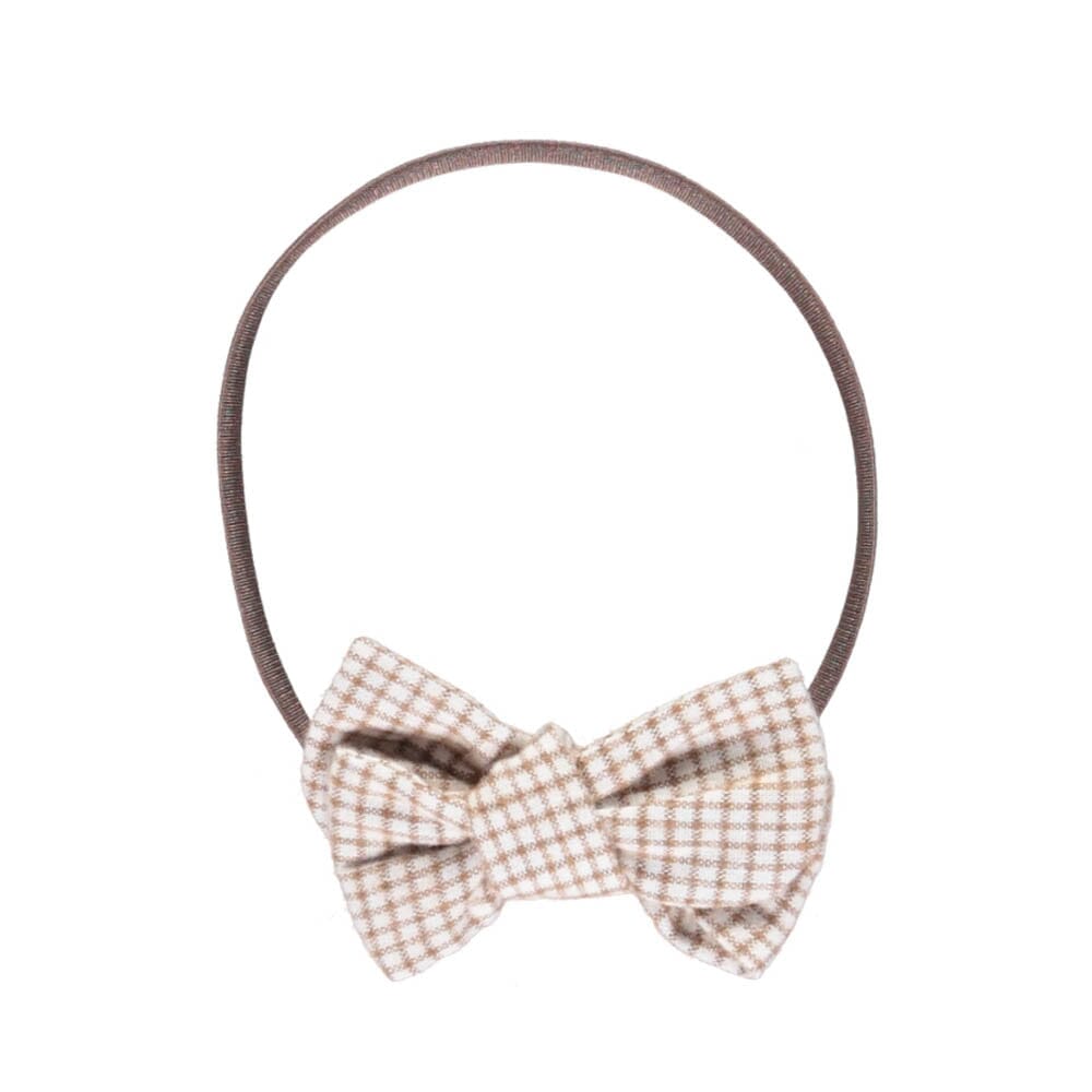 Olivia Baby Bow - Pin Check Hair Accessories Bebe Organic 