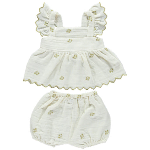 Olivia Baby Set - Embroidered Floral