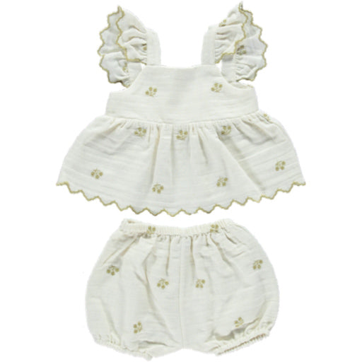 Olivia Baby Set - Embroidered Floral