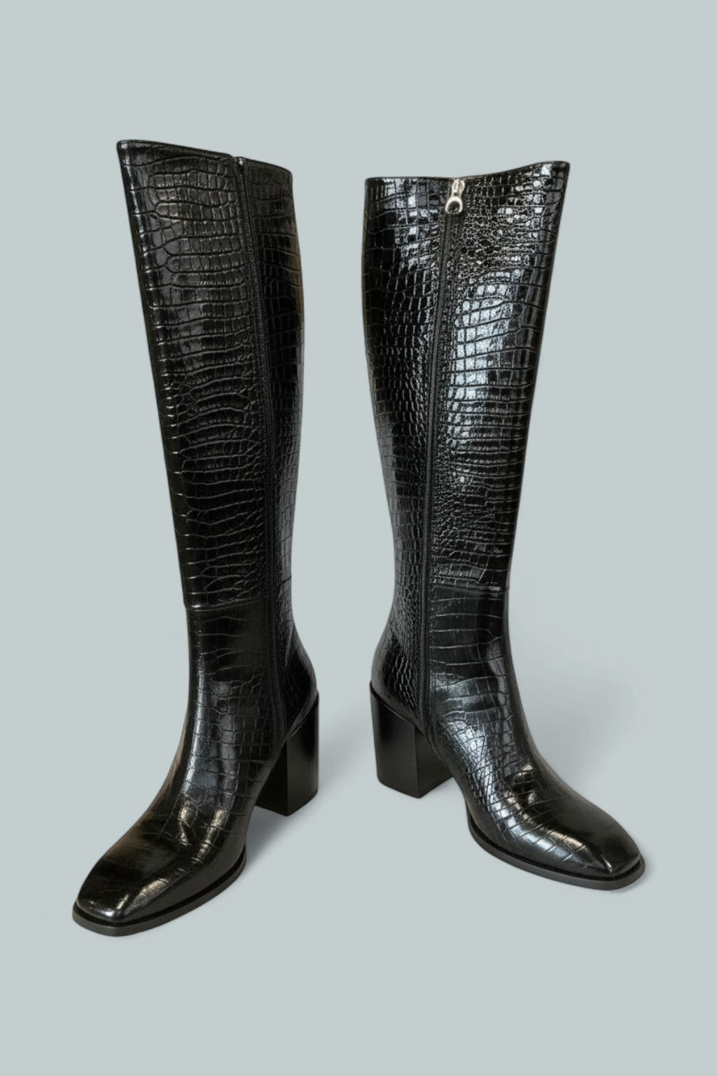 Women's Teresa Block Heel Boots - Black