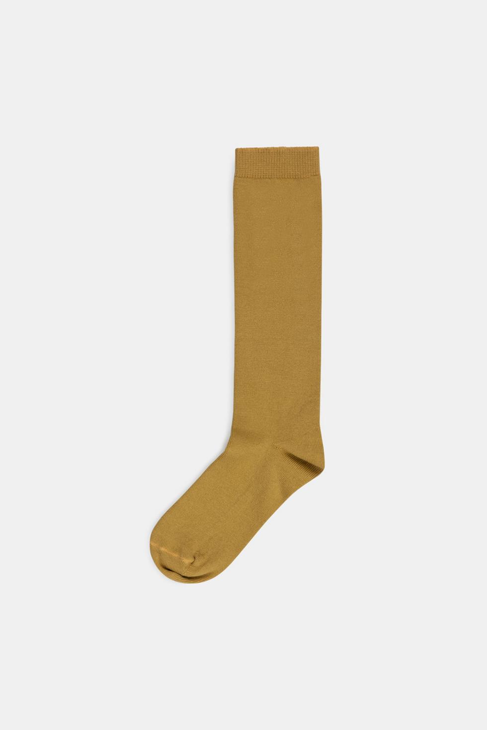 Cotton calf socks - Mustard