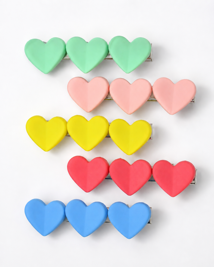 Only Hearts Hair Clips (Set of 5)