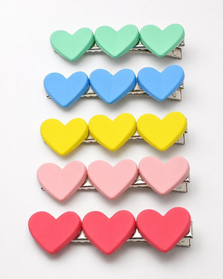 Only Hearts Hair Clips (Set of 5)