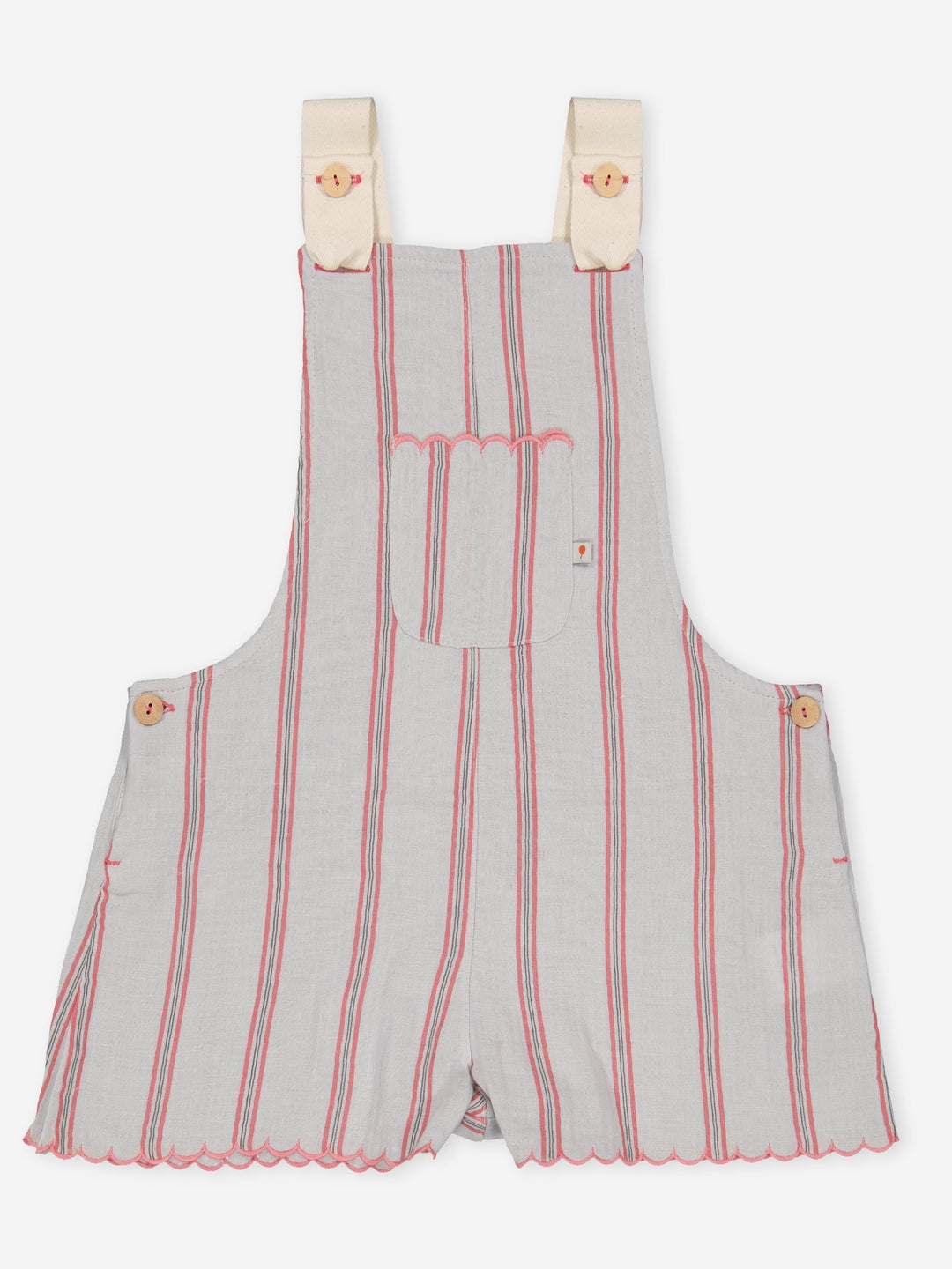 Josette Striped Overall - Sky