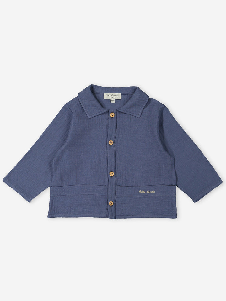 Germain Buttoned Down Shirt - Storm Blue