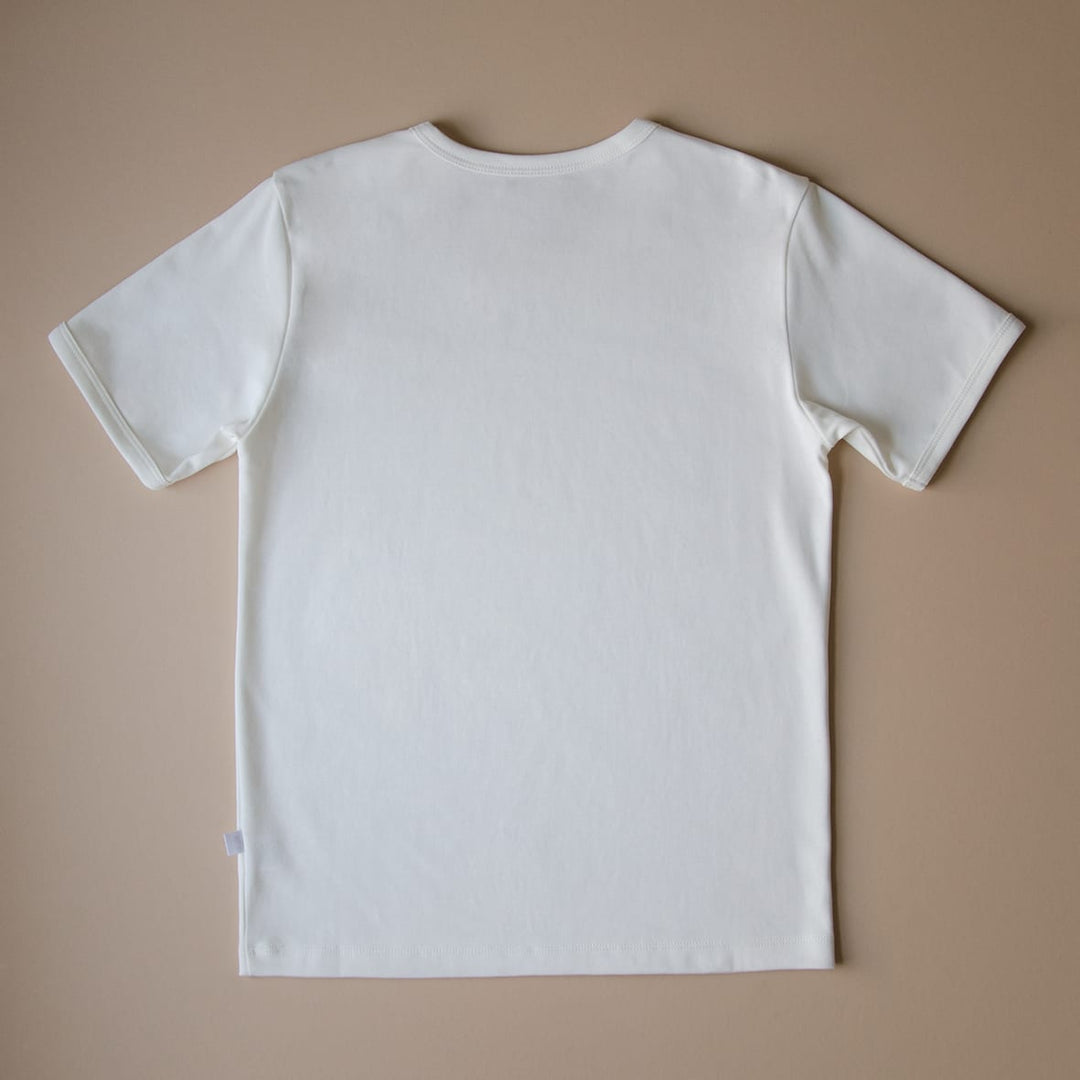 Womens Organic Pima Cotton Tee with Heart - White