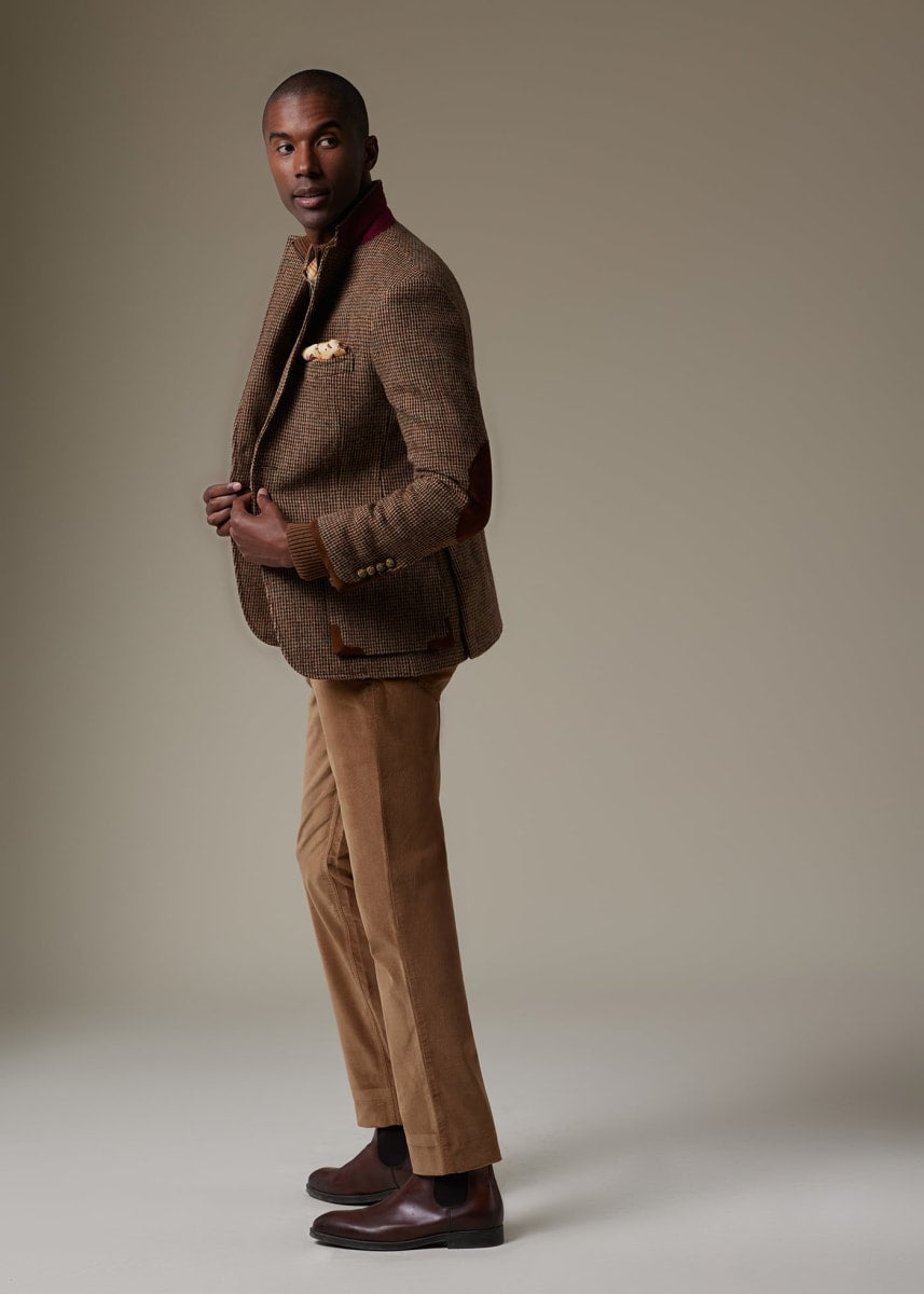 Brown Plaid Highlander Jacket - Brown