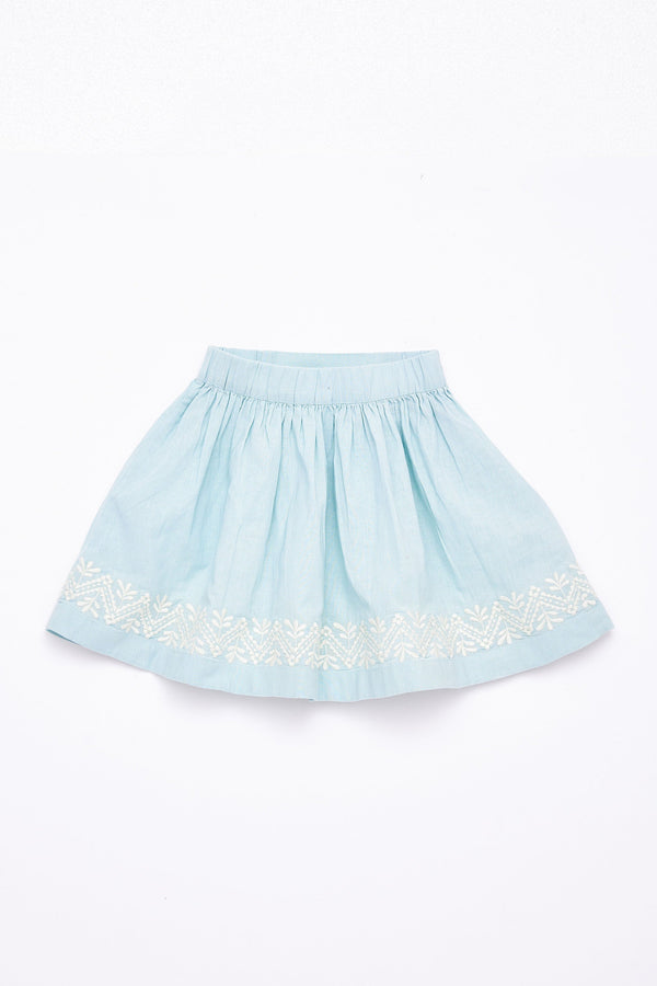 Marguerite Skirt - Blue Sky