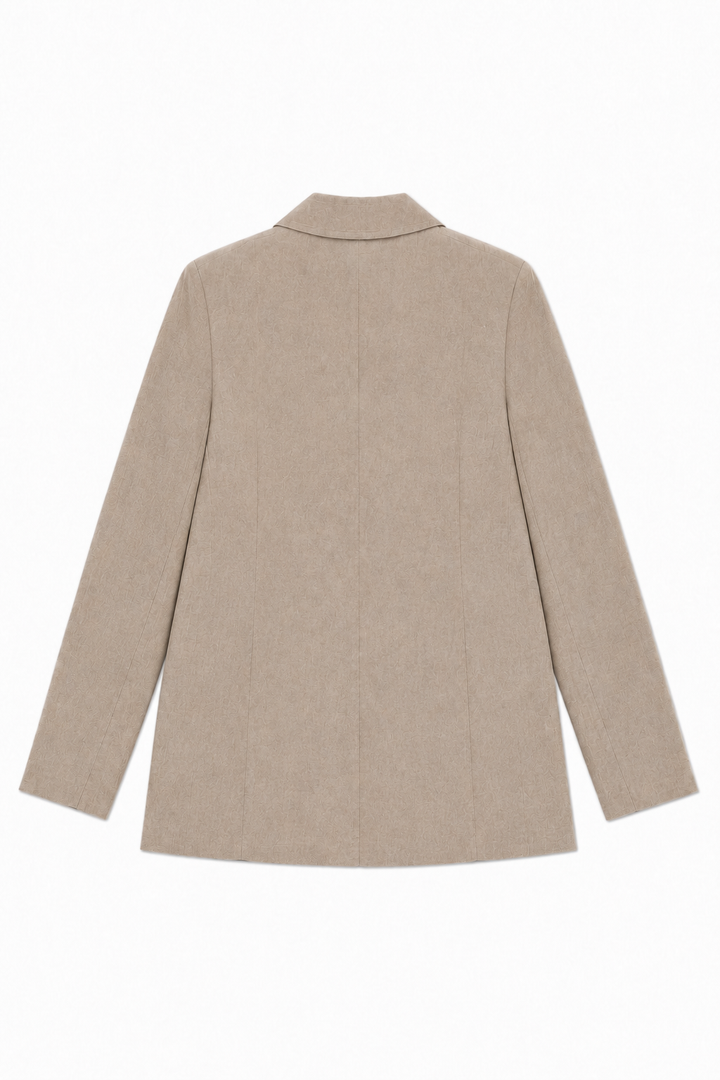Oversized Classic Blazer - Ecru