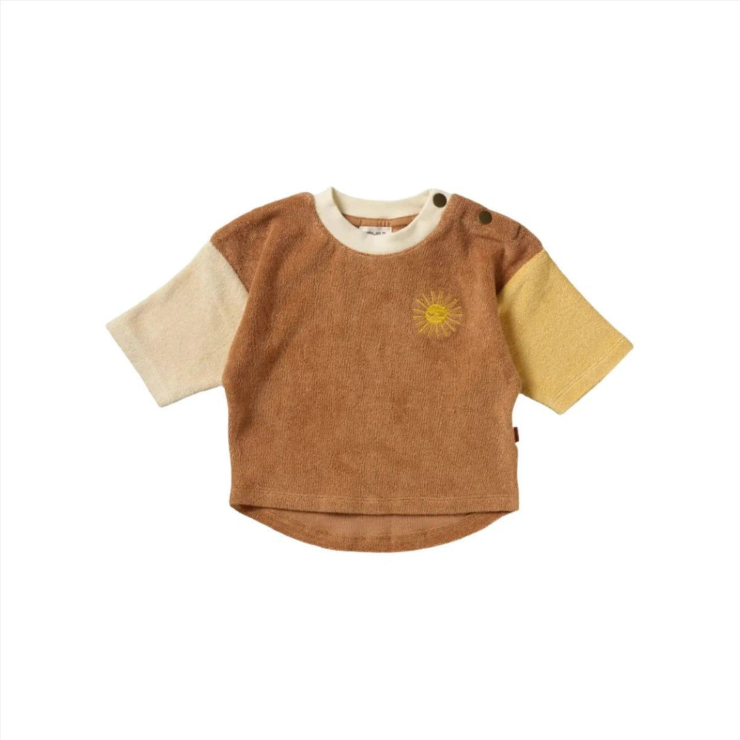 Organic Boxy Sweatshirt - Colorblock Sweatshirts Kid Wild 