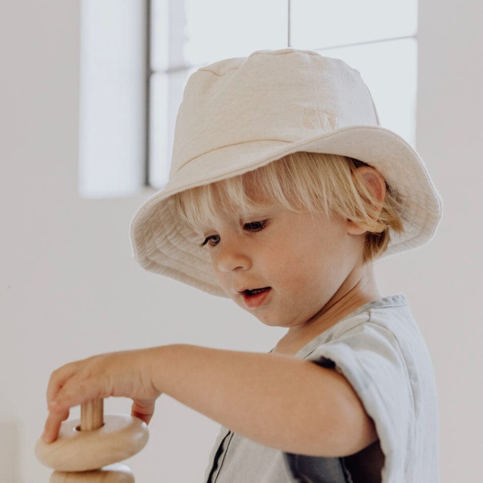 Organic Bucket Hat - Denim Bucket Hat Kid Wild 