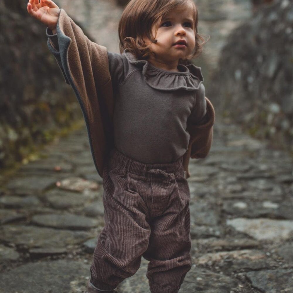 Organic Corduroy Baby Pants - Garnet