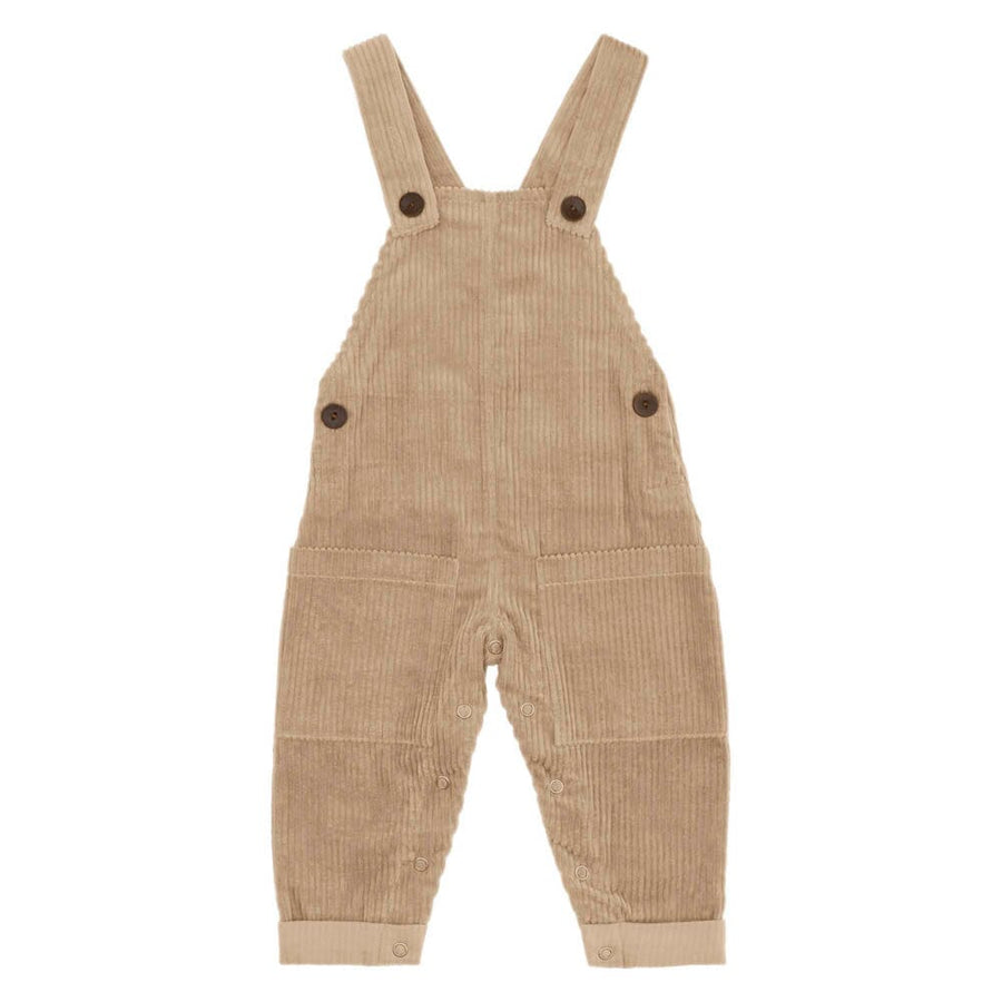 Organic Corduroy Overalls - Almond One Pieces Kid Wild 