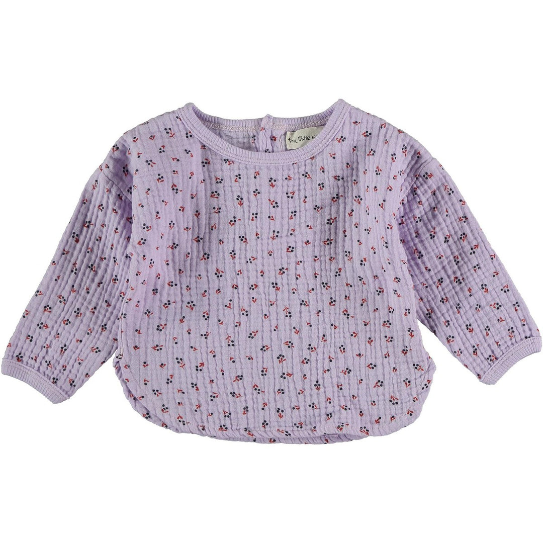 Organic Cotton Liberty Blouse - Mauve Blouses My Little Cozmo 