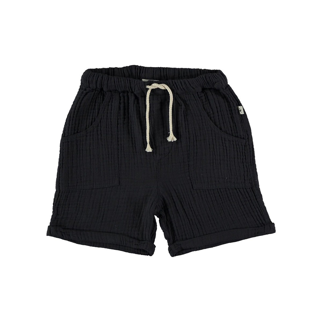 Organic Gauze Bermuda Shorts - Dark Blue Shorts My Little Cozmo 