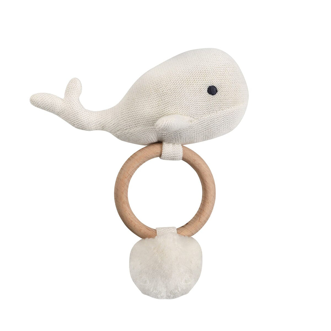 Organic Knit Whale - White Toys Sammy + Nat 