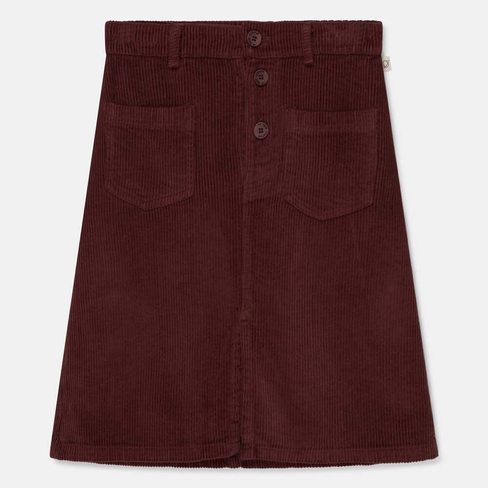 Organic Midi Corduroy Girls Skirt - Garnet Dresses + Skirts My Little Cozmo 