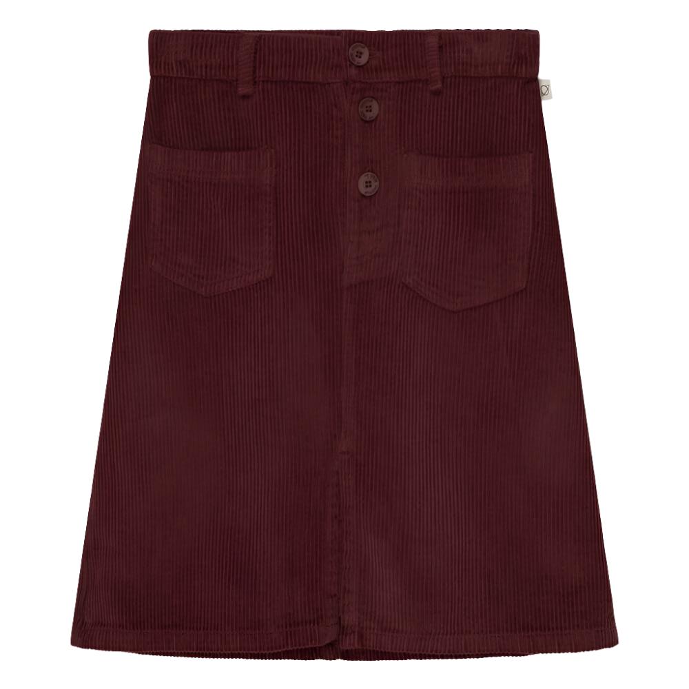 Organic Midi Corduroy Girls Skirt - Garnet Dresses + Skirts My Little Cozmo 