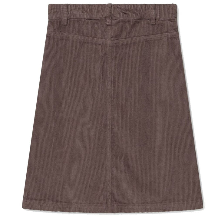 Organic Midi Corduroy Girls Skirt - Taupe Dresses + Skirts My Little Cozmo 