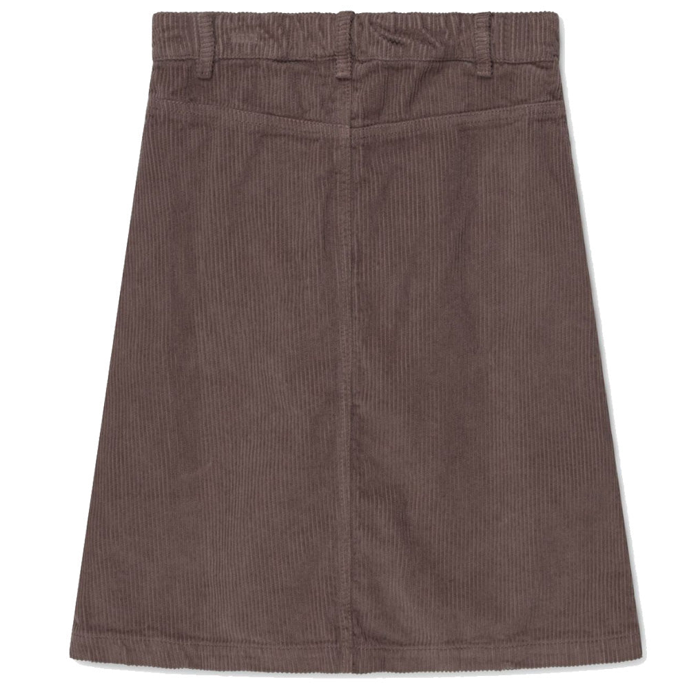 Organic Midi Corduroy Girls Skirt - Garnet