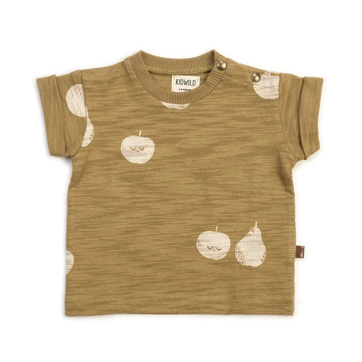 Organic Tee - Apple Pear AOP T-Shirts Kid Wild 