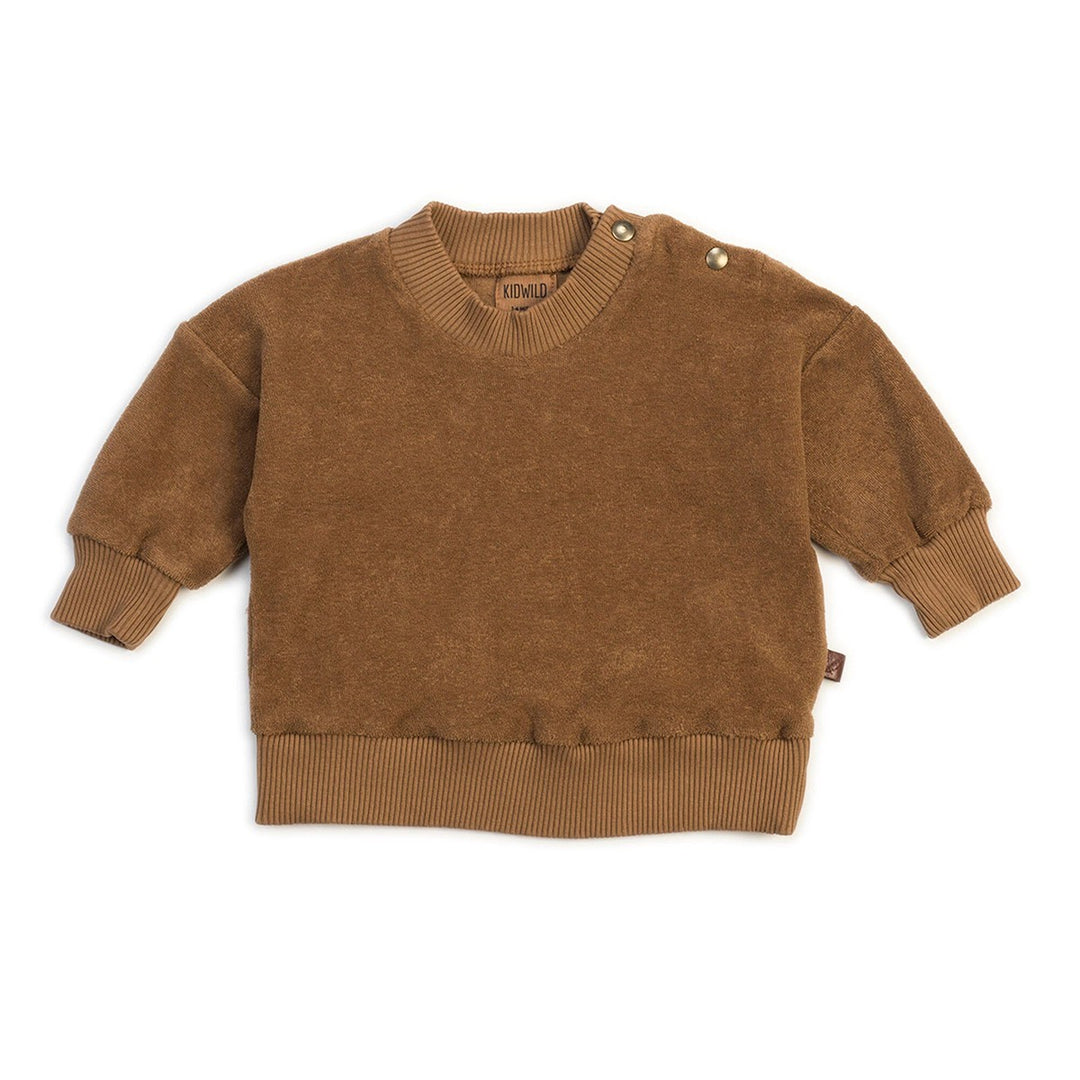 Organic Terry Sweatshirt - Brick Sweatshirts Kid Wild 