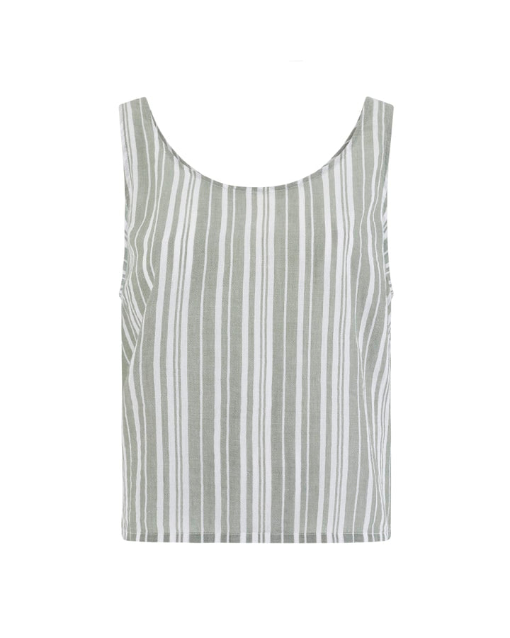 The Tank - Sage Stripe