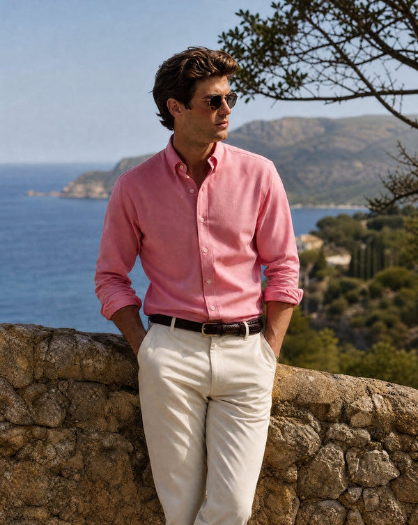 Oxford Logo Sport Shirt - Orange