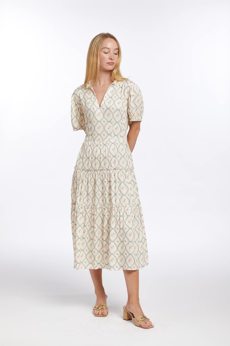 Georgette Dress - Floral Lace