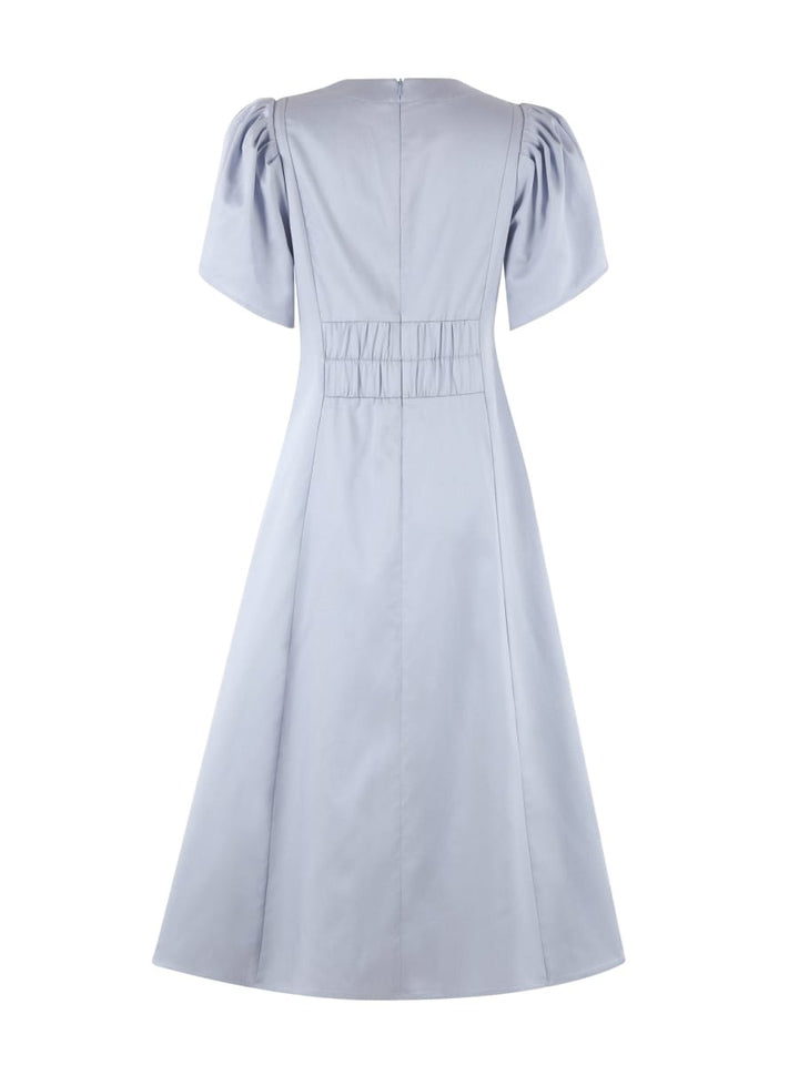 Delphina Ruching Dress - Cornflower Blue