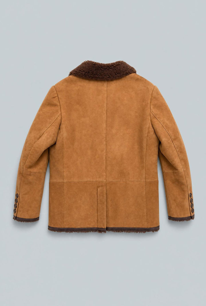 Shearling Blazer - Tobacco