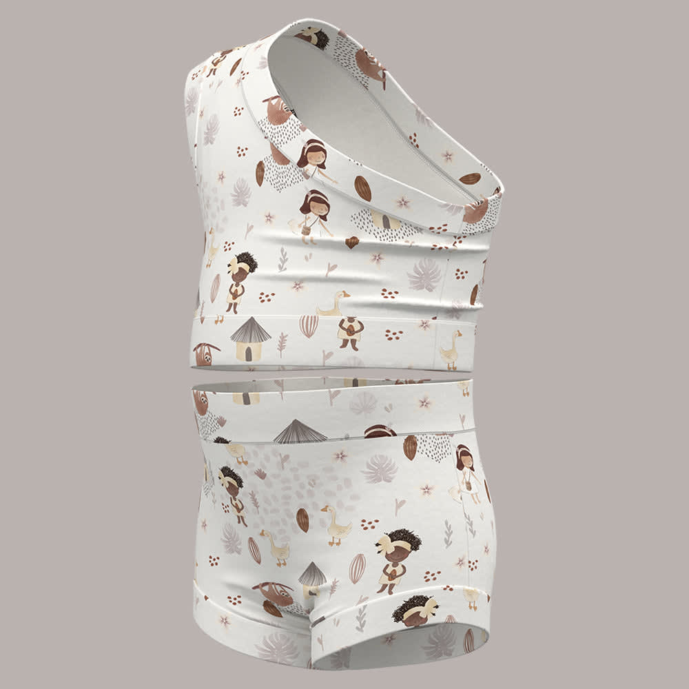 Bummies + Shoulder Tank - Cacao Farm