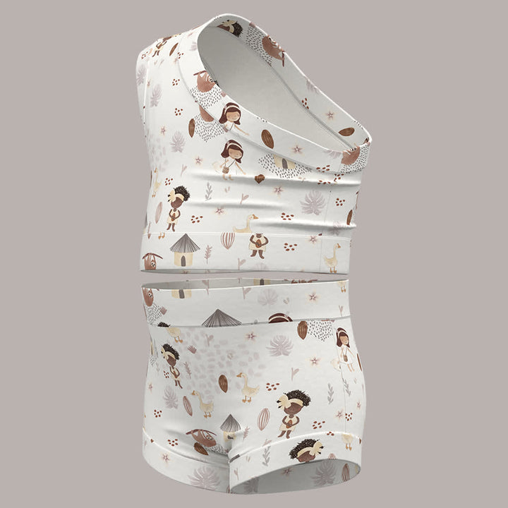 Bummies + Shoulder Tank - Cacao Farm