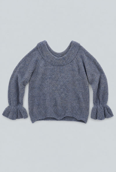 Maisie Off-Shoulder Sweater - Navy/Black