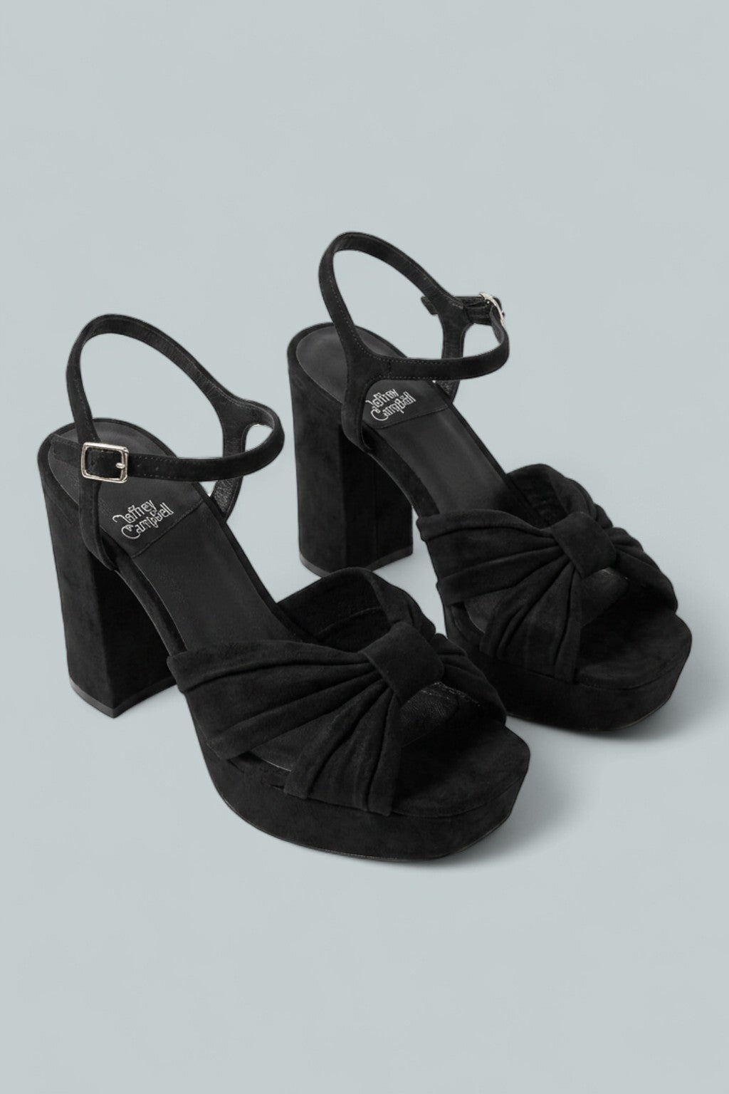 Women's Dalida Platform Sandals - Black Suede