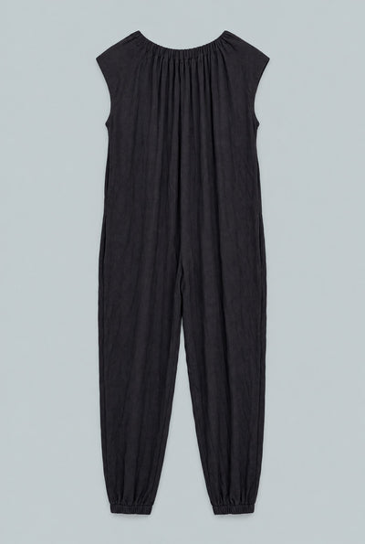 Nikki Rib Jersey Jumpsuit - Black