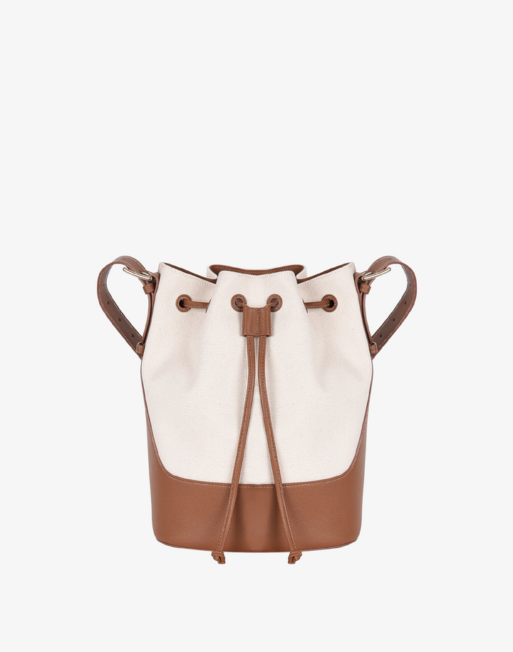 Canvas Cinch Bucket Bag - Canvas