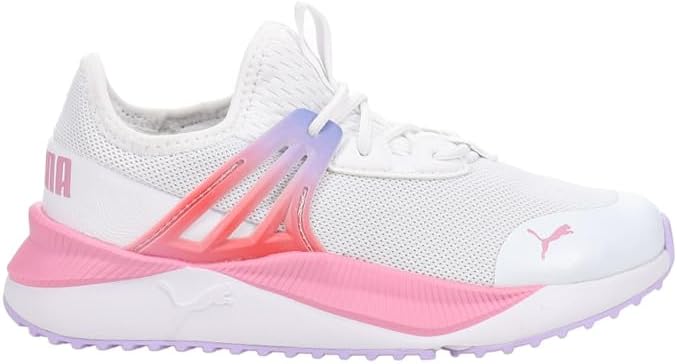 Kids Pacer Future Shoes - Puma White-Vivid Violet