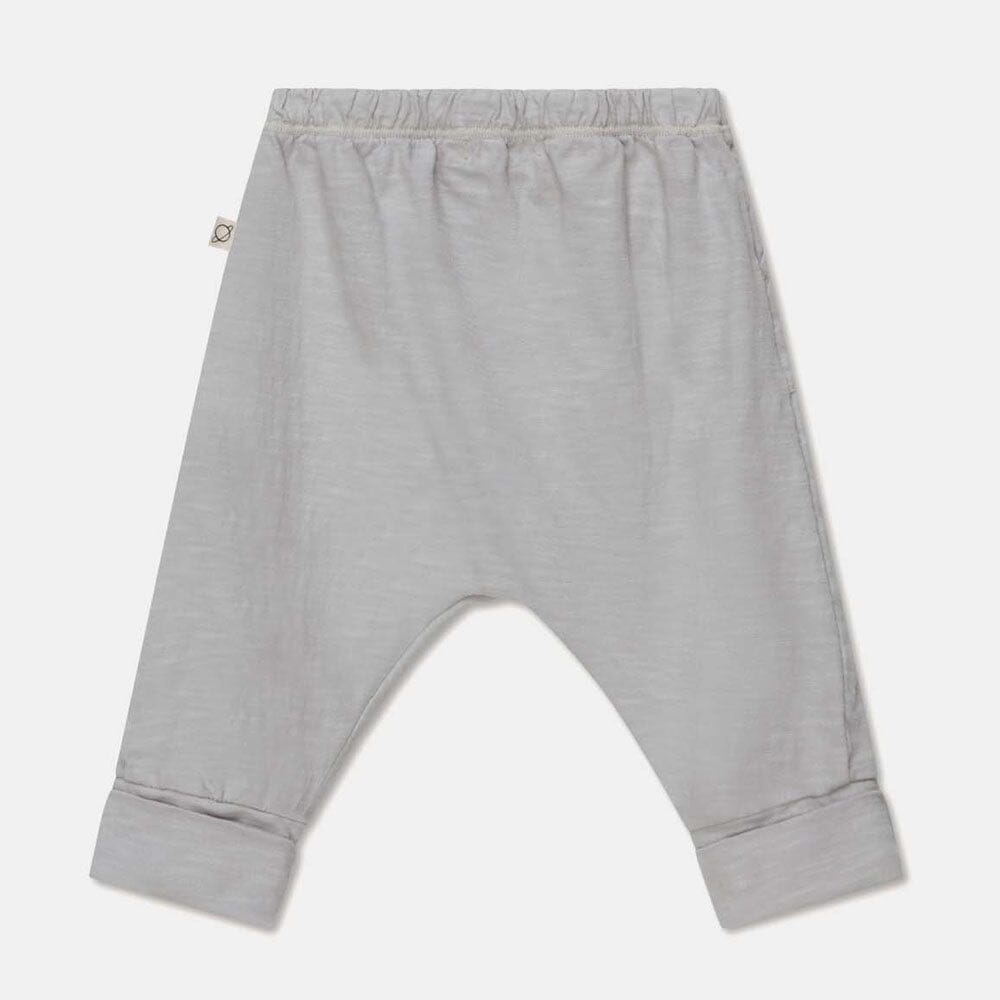 Slub Baby Pants - Soft Grey Pants My Little Cozmo 