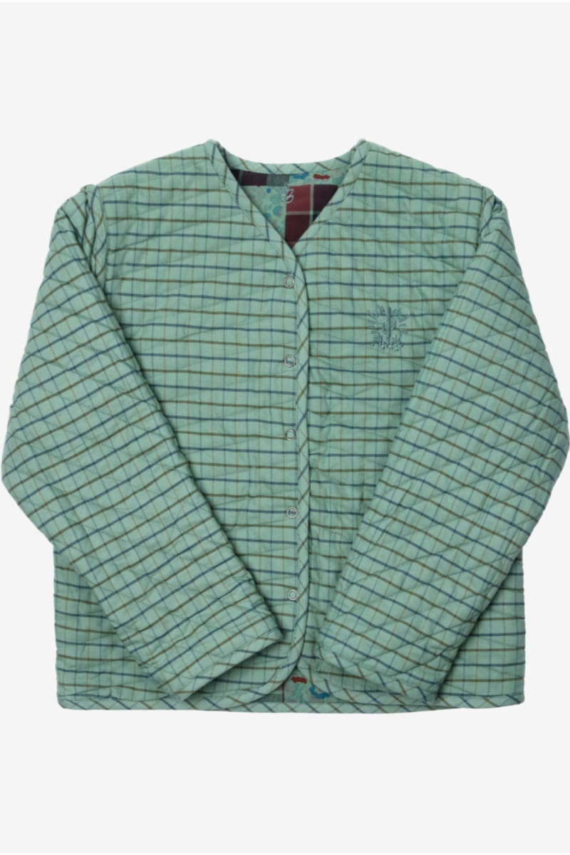Children's Patchwork Jacket - Celadon