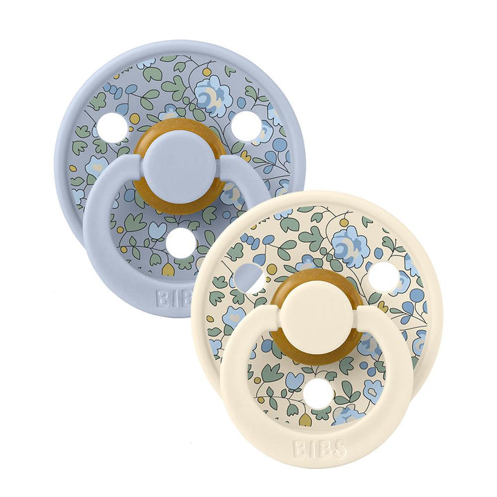 Bibs Pacifier x Liberty 2 Pack - Dusty Blue Mix