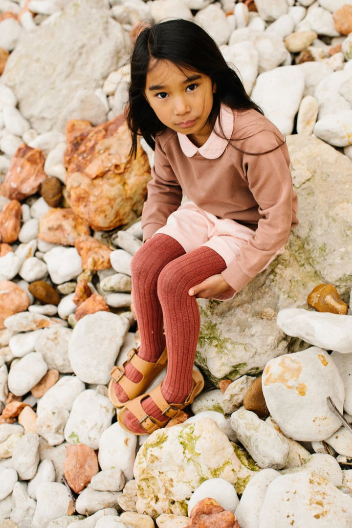 Organic Cotton Pullover - Clay Pink - Beetroot Plant Dye