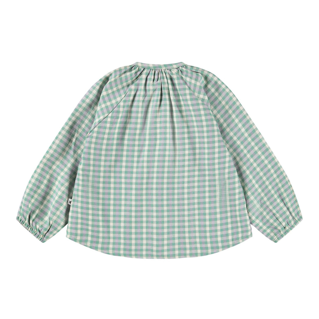 Elona Blouse - Menthe Gingham