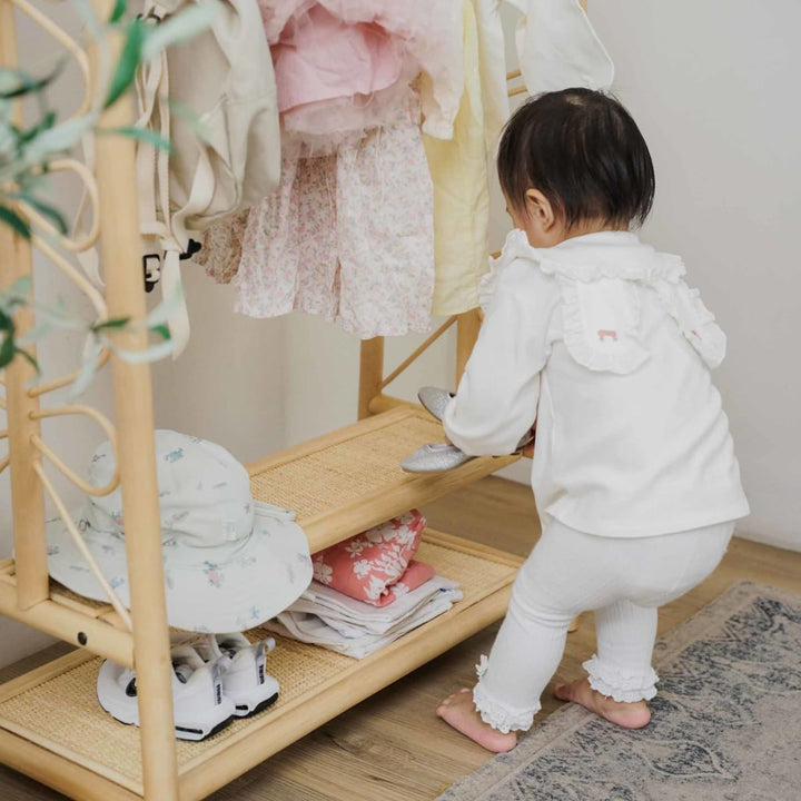 Belle Kids Montessori Clothing Rack - Natural