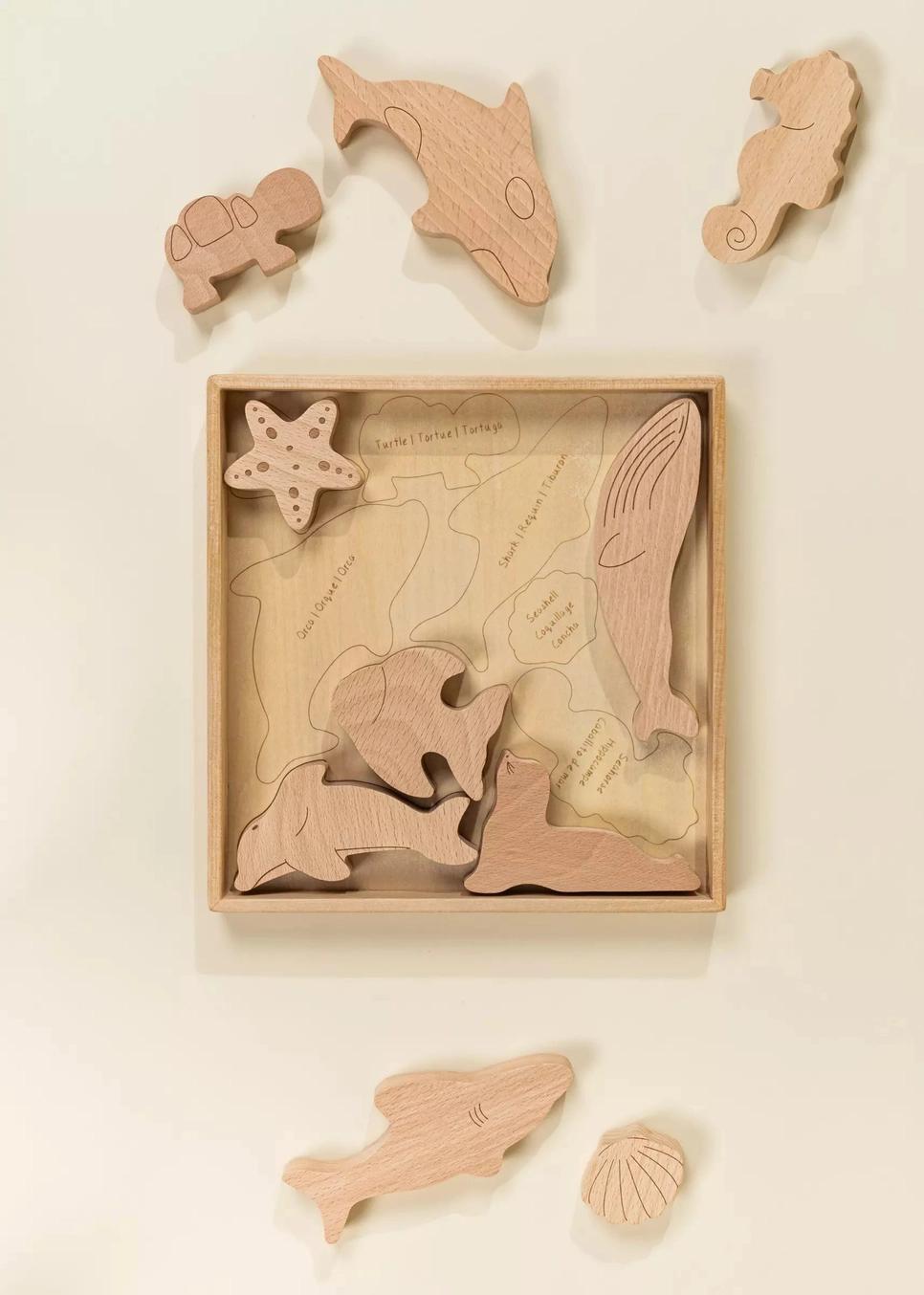 Wooden Balance Puzzle - Under the Sea