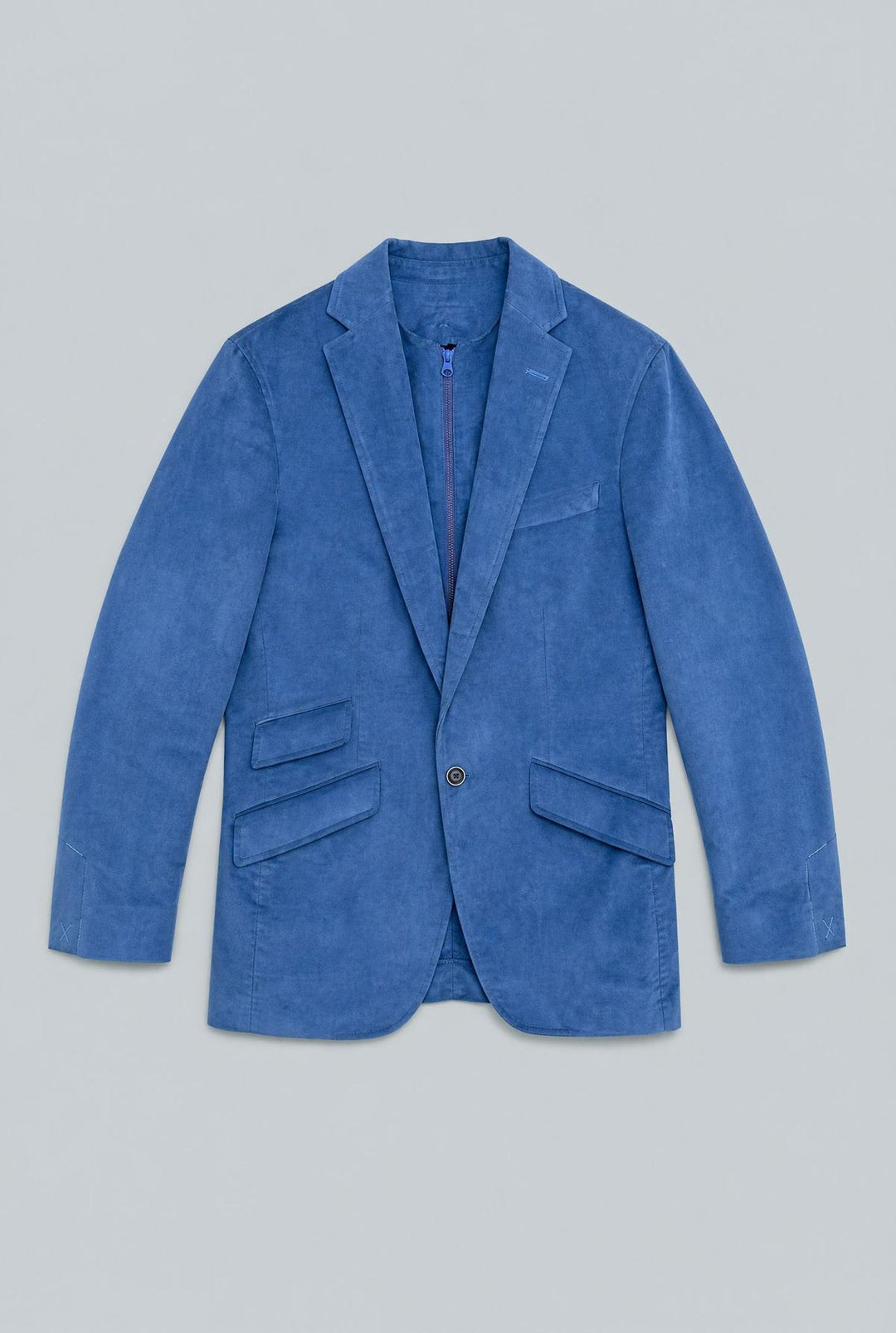 Blue Cord Cooper& Harley Suit - Blue