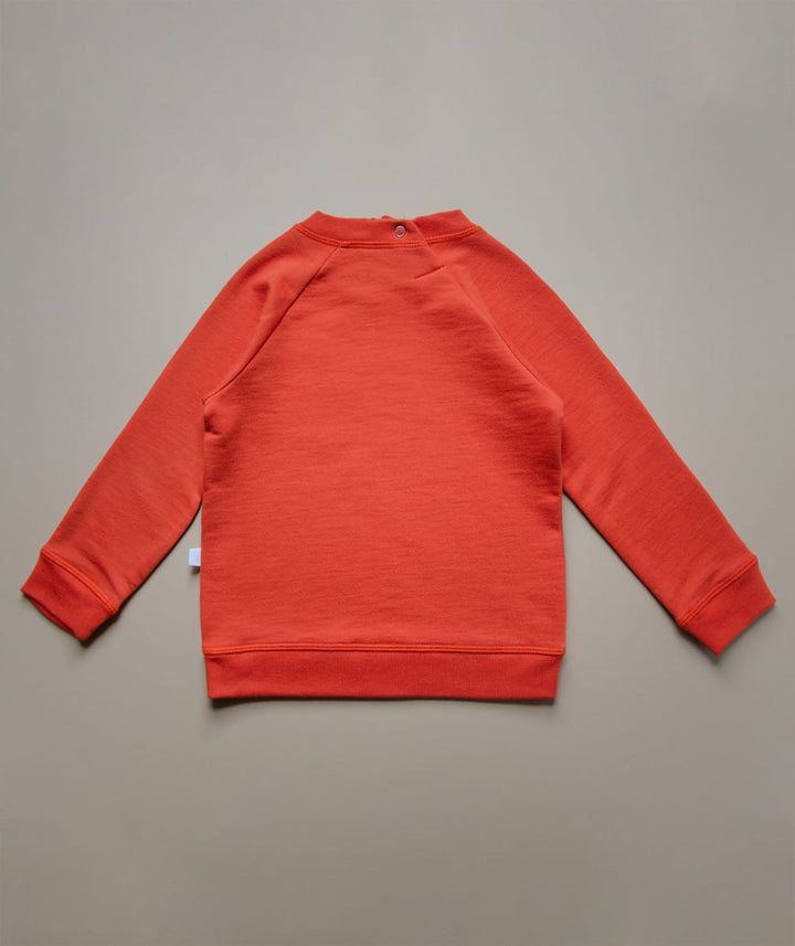 Organic Pima Cotton Sweatshirt Bumblebee - Red